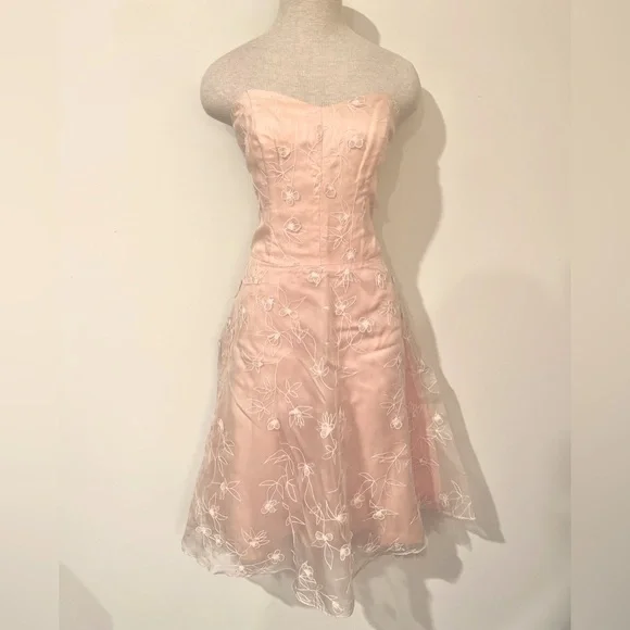 strapless open back dress Short 3/4 Sleeve Lace Cocktail Dress